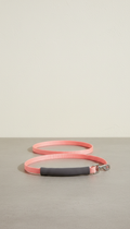 Petal pink leash with soft-touch nylon handle