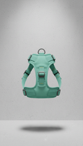 Minty teal ergonomic dog harness